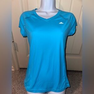 Adidas Climalite Women's Vivid Blue Short Sleeve Workout Tee